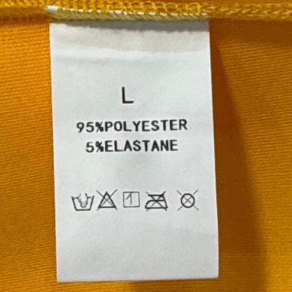 Vibrant Yellow One Shoulder Ruffle Dress Size Large - Picture 15 of 16